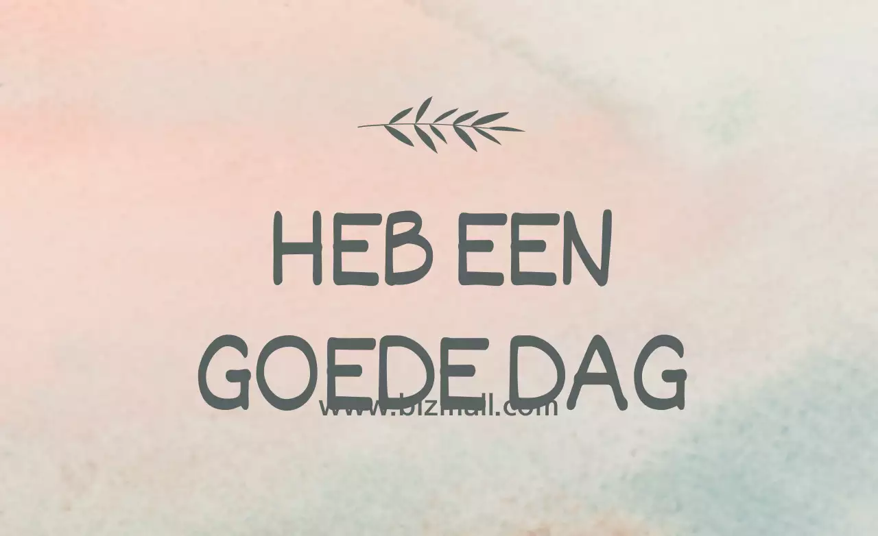 EEN FIJNE DAG