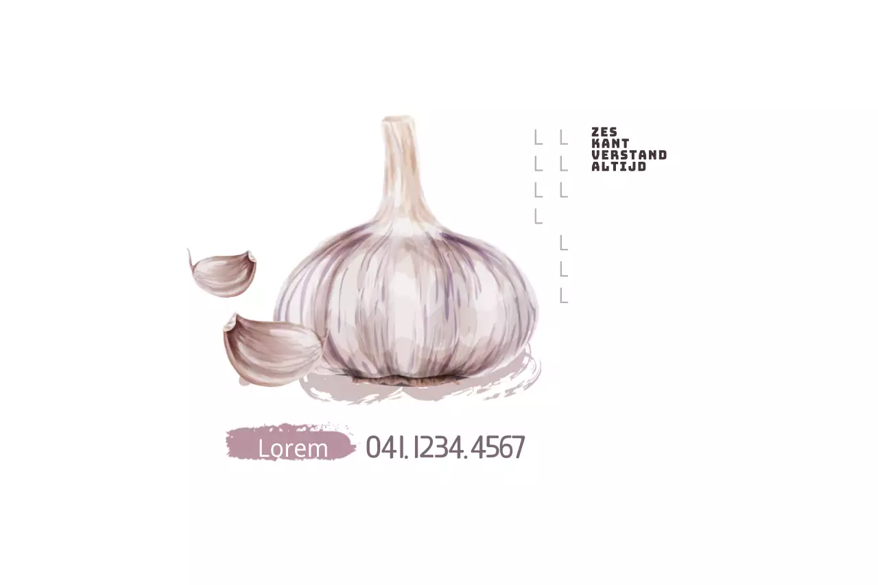 Zes teentjes knoflook