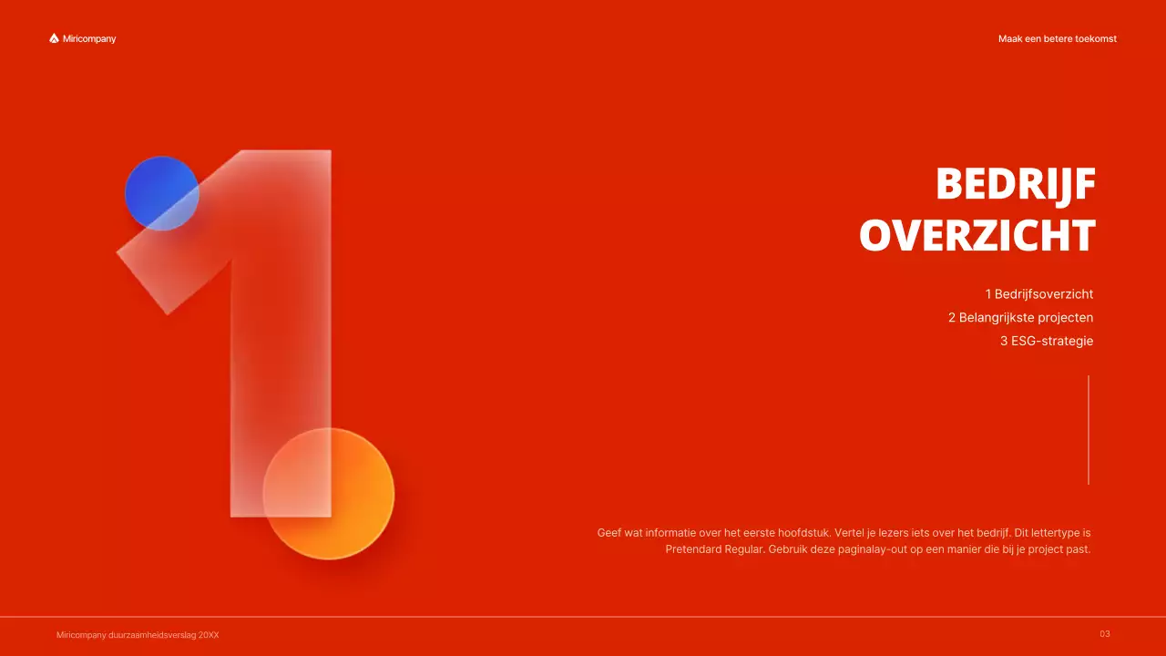 ESG-rapport met een rood, kleurrijk concept