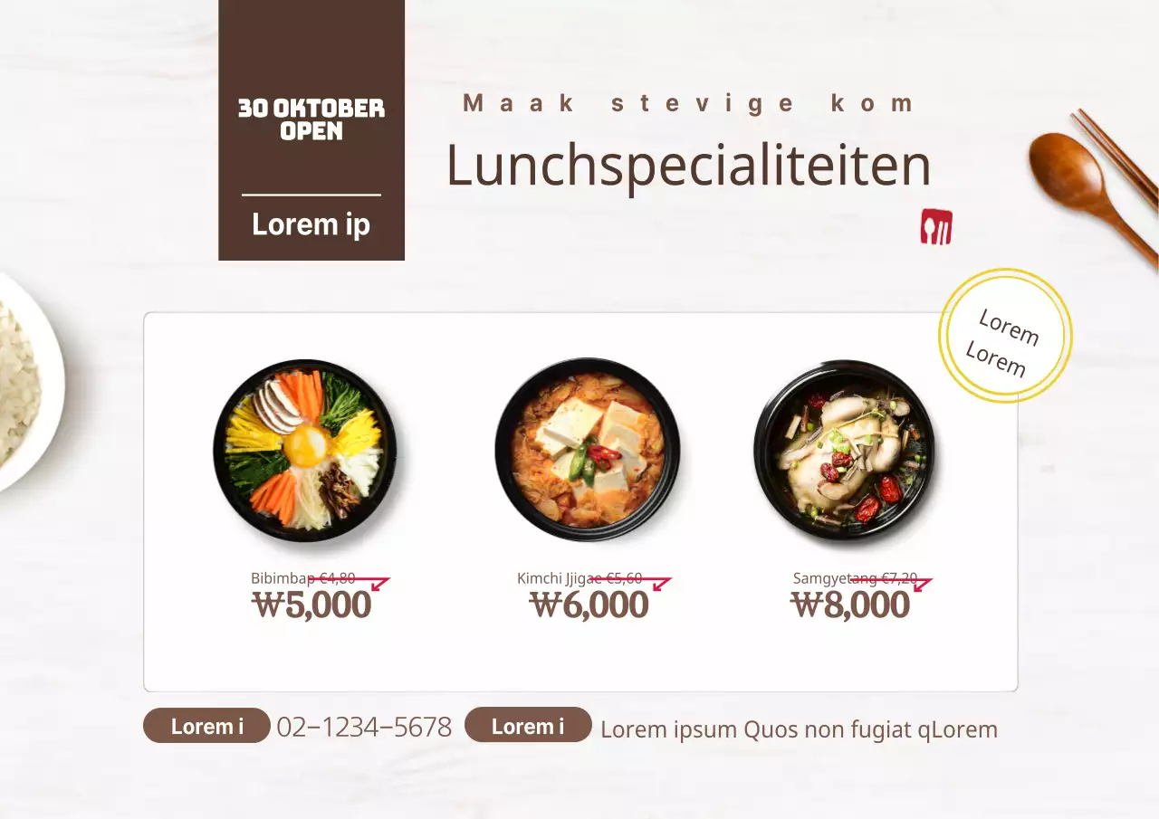 Opening Koreaans restaurant