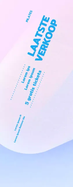 Promoot je Pilates-evenement met een emotionele 3D grafische achtergrond