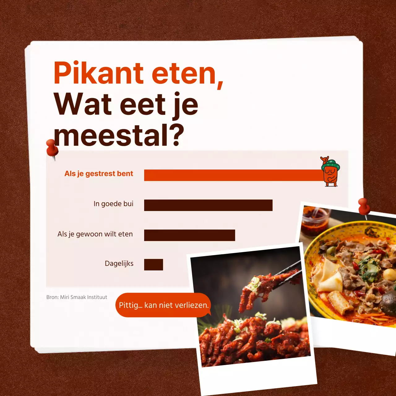 Pikante rode kaart nieuwsontwerp