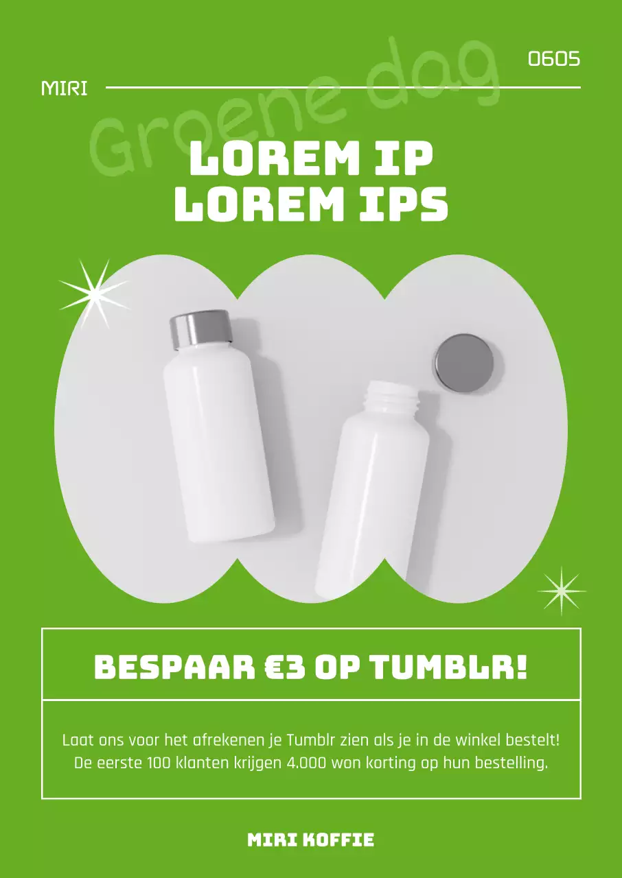 Lime green eenvoudige tumblr evenement aankondiging