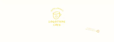 Witte gele handgetekende illustratie