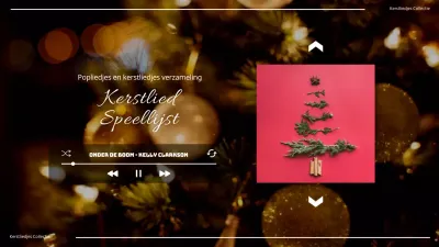 Een verzameling kerstliedjes met een donkerbruine achtergrondkleur YouTube thumbnail