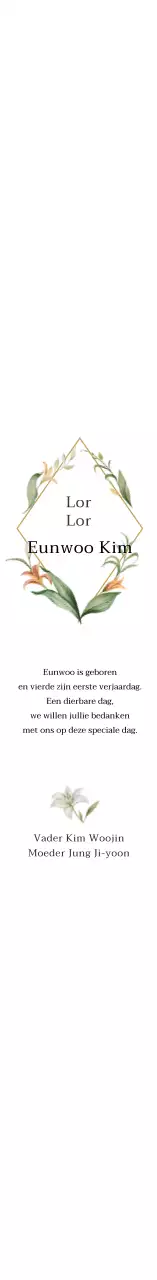 Witte Vintage Illustratie Eerste Verjaardag