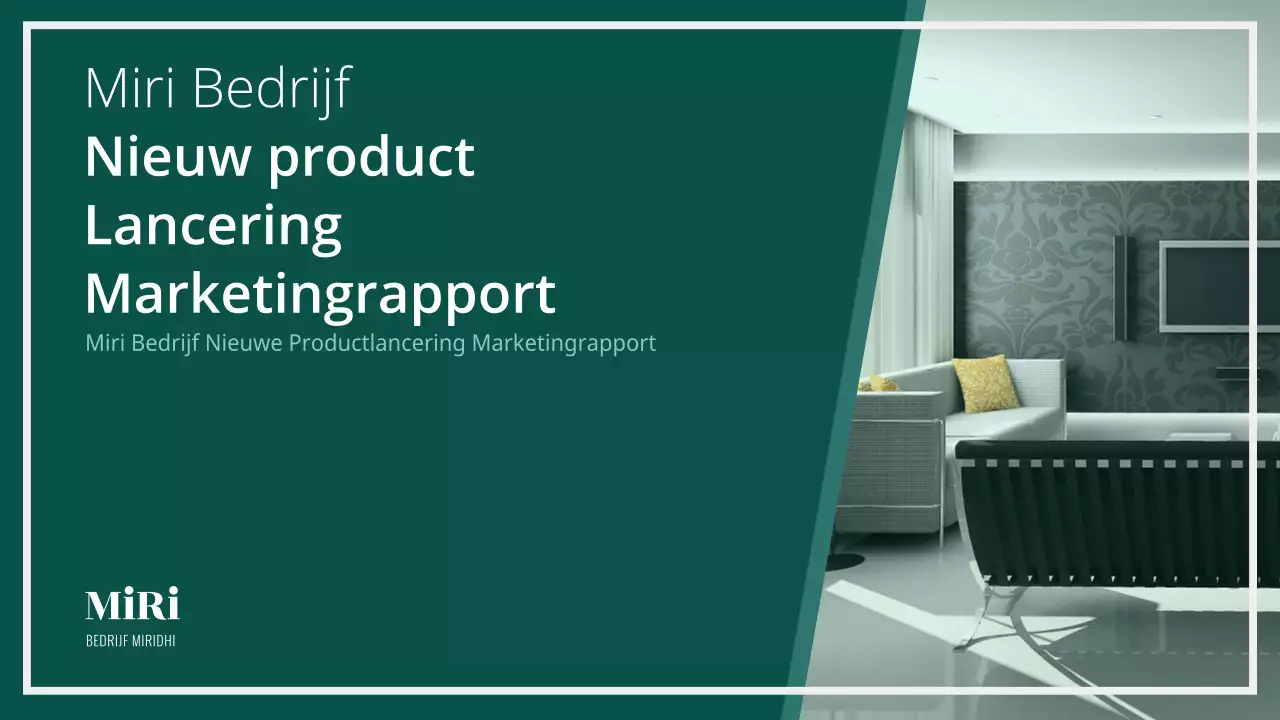 Donkergroen online marketingplan voor meubels