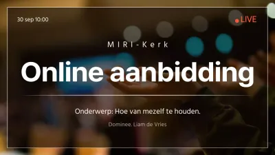 Black Live Online Zondagsdienst