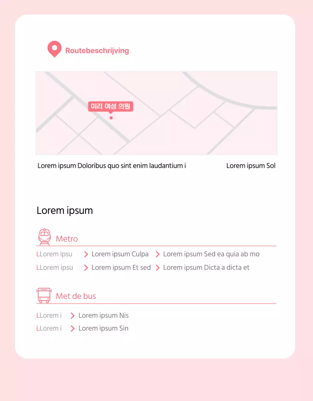 Roze, basic kraamkliniek