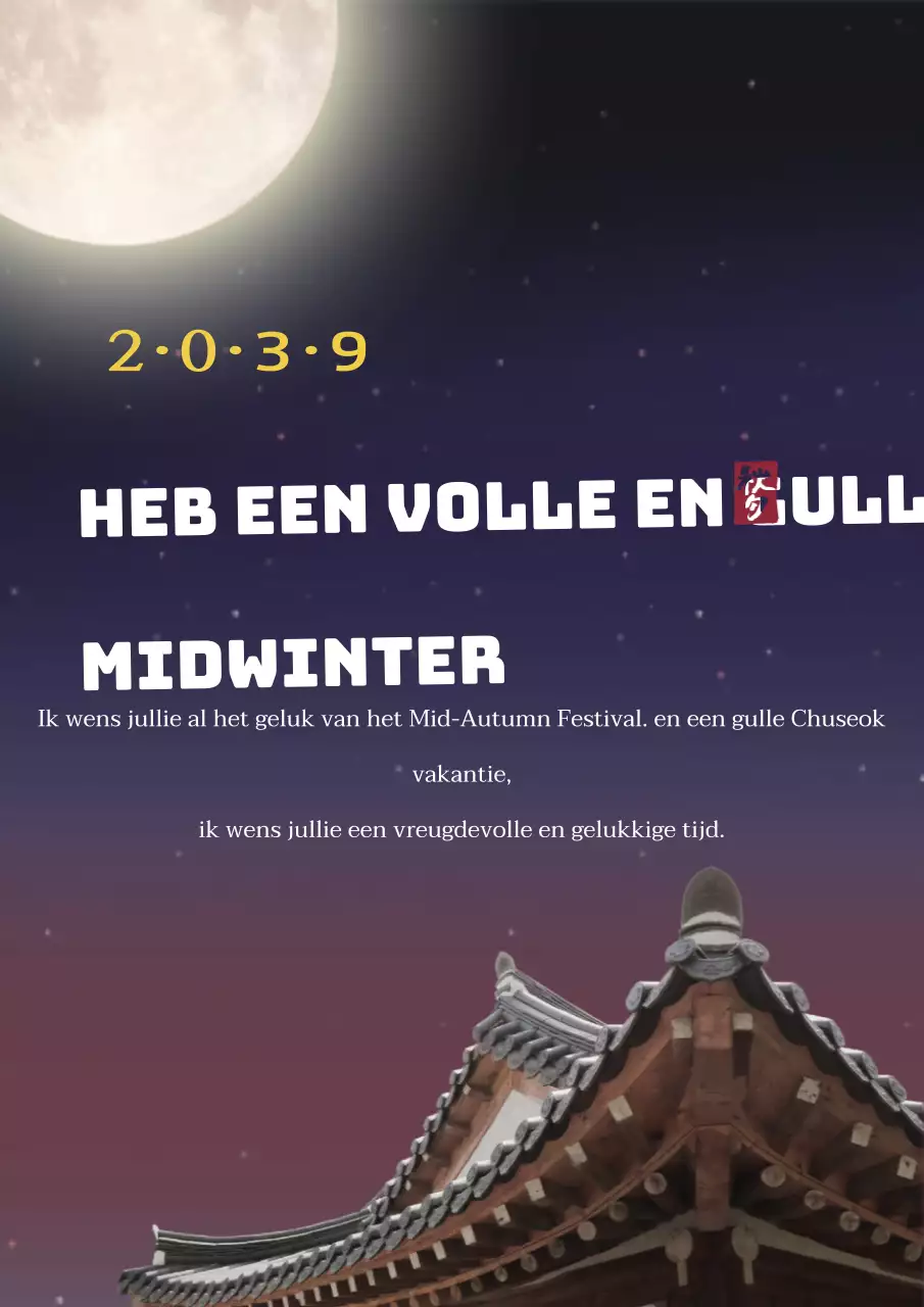 Een midweek zo gul als een volle maan