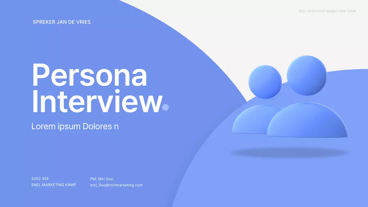 Blauw en wit 3D stereoscopisch vormen thema interview materiaal