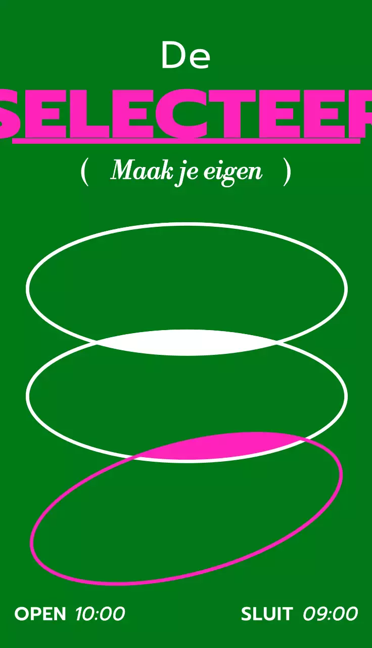 Hip concept redactioneel winkelontwerp met witte en roze lijnvormen