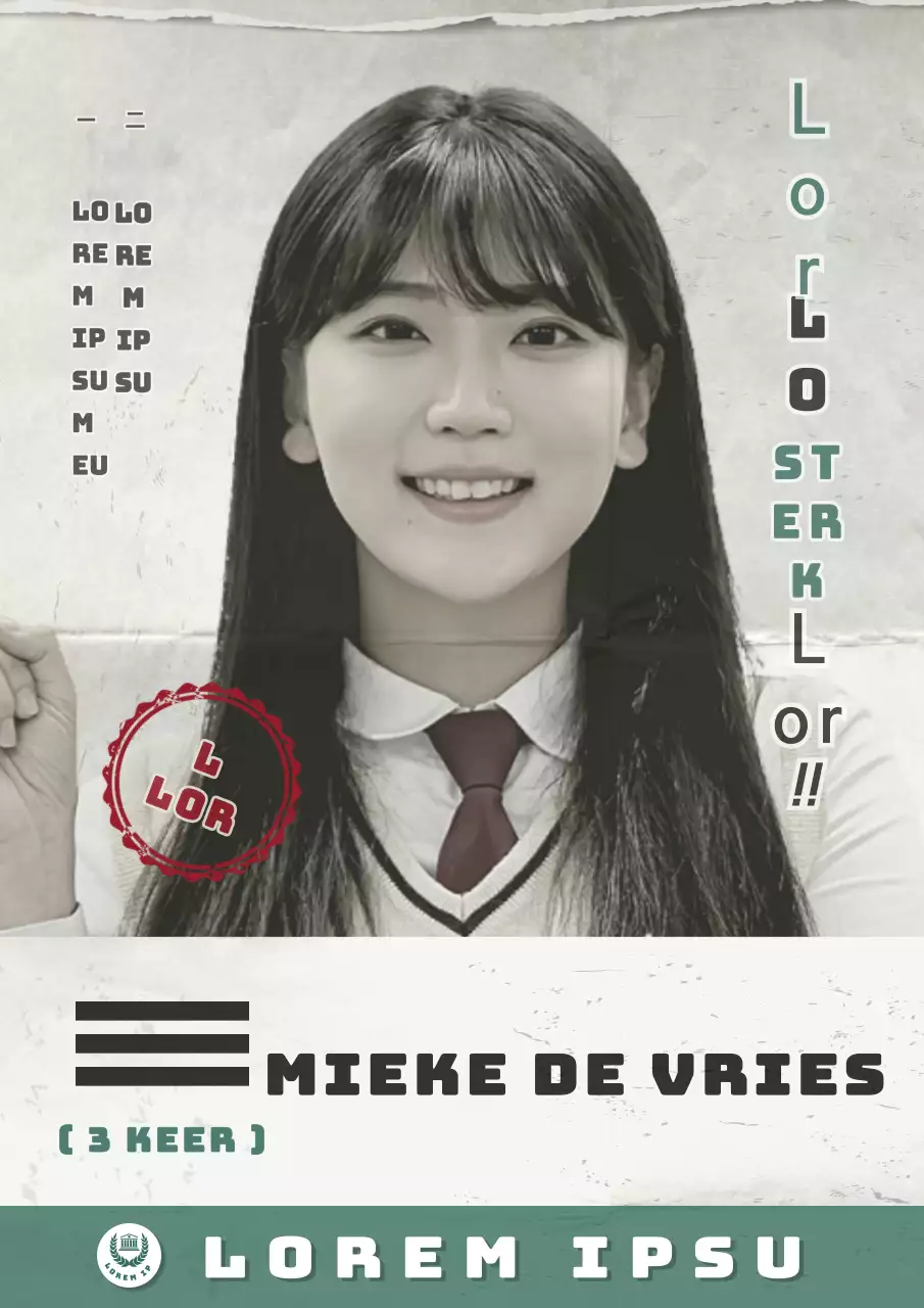 Verkiezingsaankondigingen voor studenten met een vervaagd, retro concept