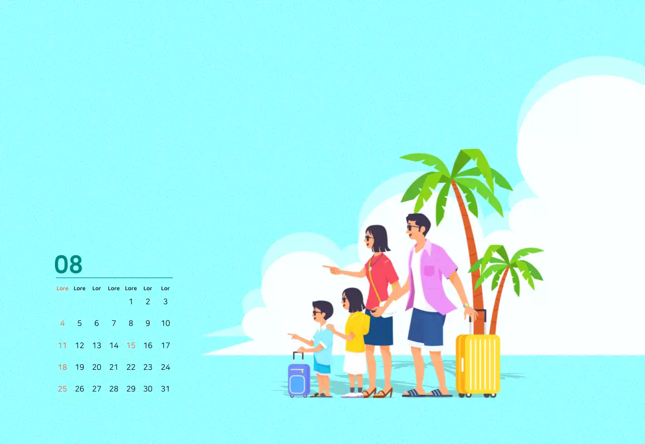 Veelkleurig familie-illustratieconcept