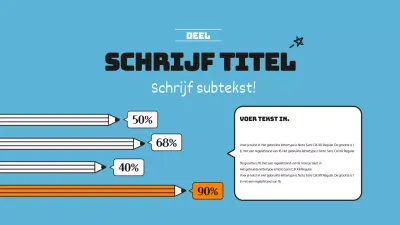 Leuke horizontale staafdiagram infographic in lichtblauw en oranje