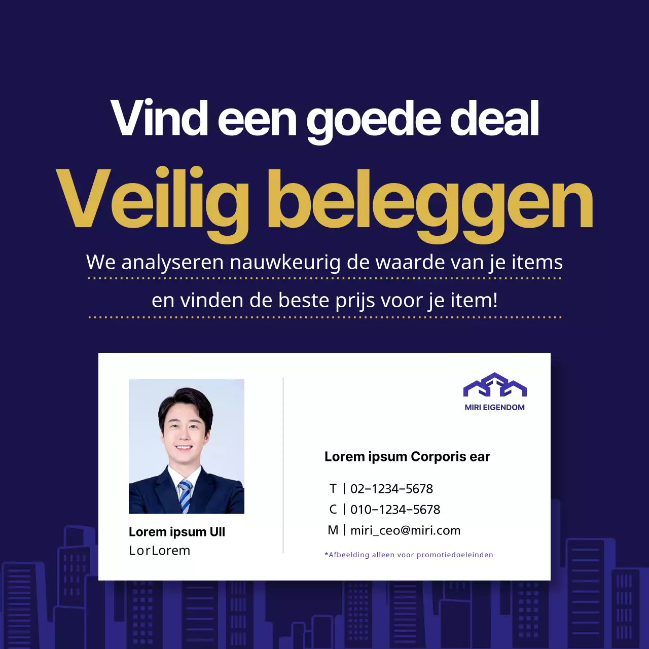 Een gids om te investeren in blauwe en gouden minimalistische vastgoedveilingen