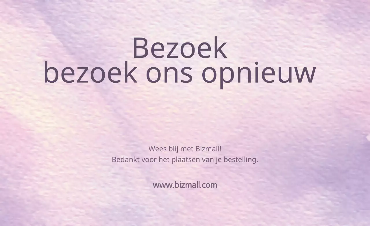 Bezoek ons opnieuw