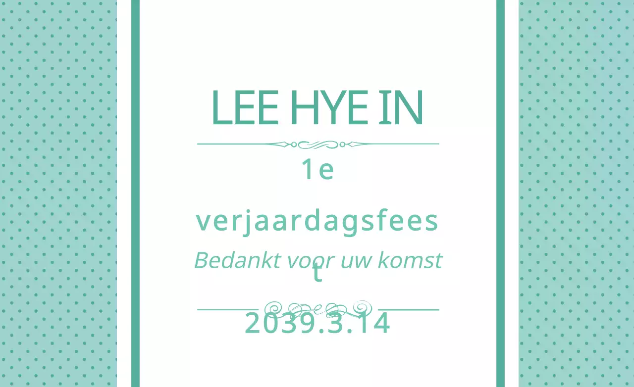 Bedankt voor uw komst