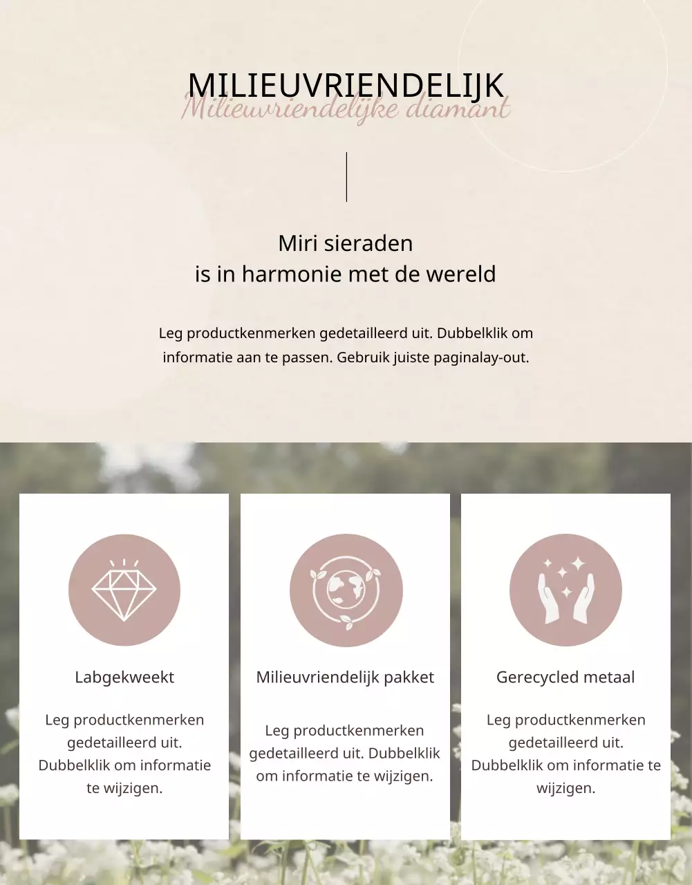 Meer informatie over natuurlijke diamanten sieraden met zachte tinten en een milieuvriendelijk proces