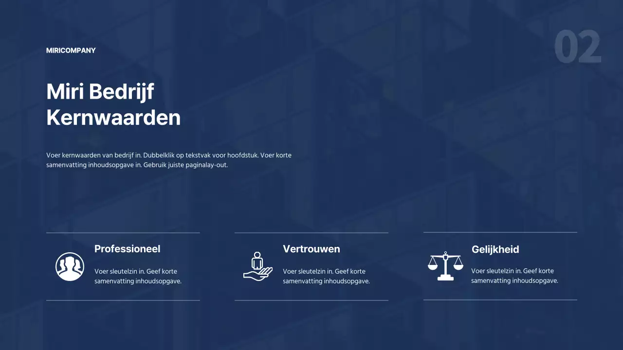 Sjabloon voor eenvoudig ondernemingsplan