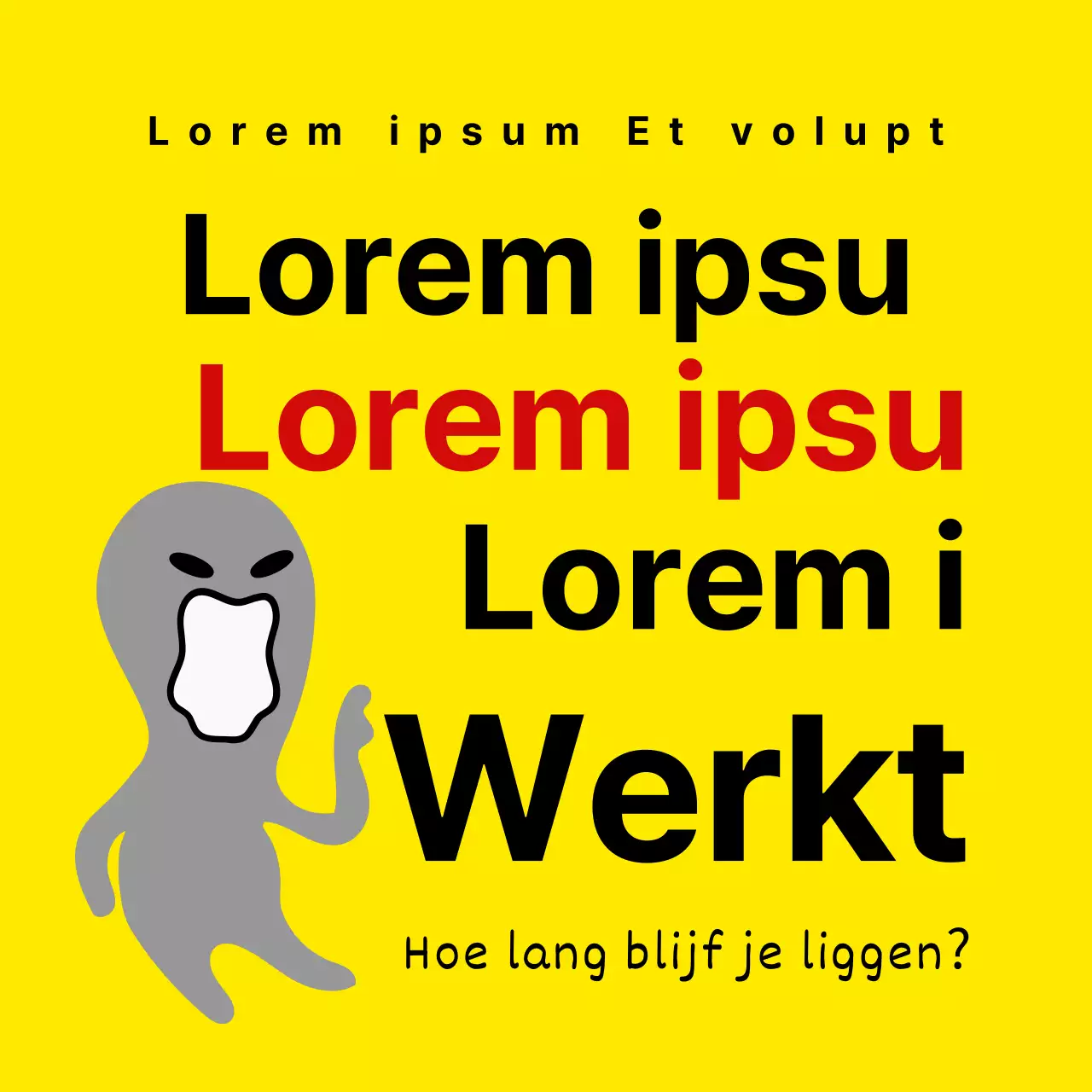 B-grade emotionele virale memes met buitenaardse illustraties op een gele achtergrond