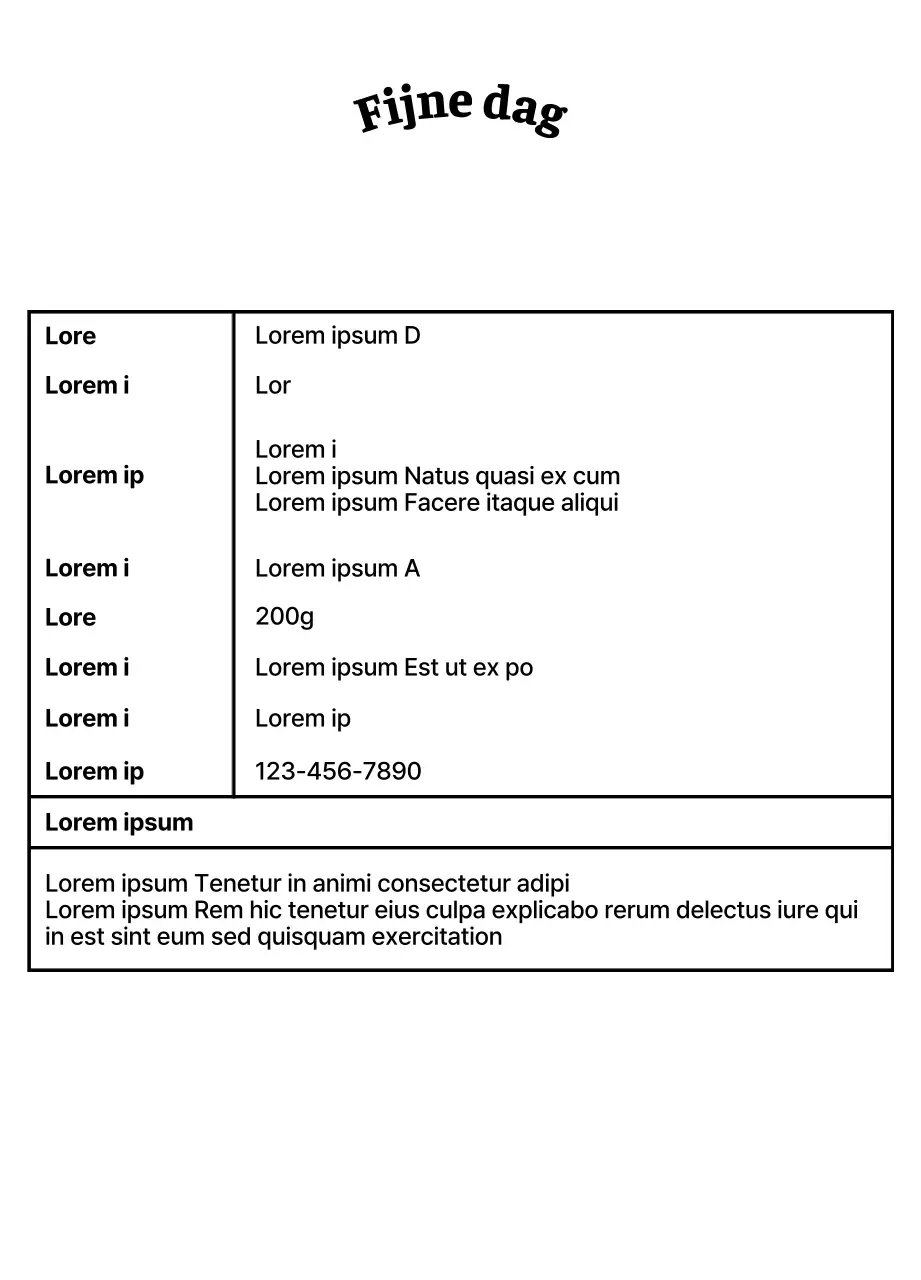 Eenvoudige koffiebonen met zwarte tekstaccenten