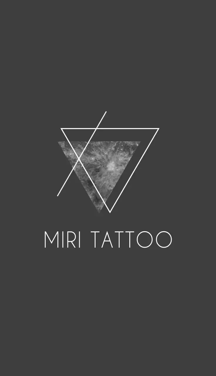 白黒 モダン タトゥー 名刺