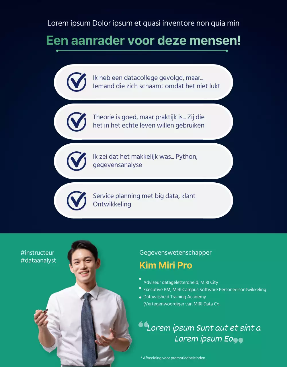 Details training dark data analytics