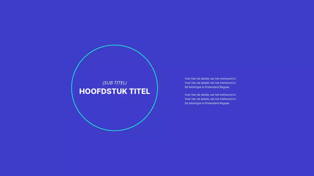 Een eenvoudige portfolio in blauw en wit