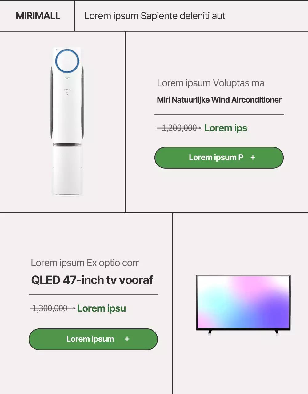 Homecoming zomermeubels in beige en groen