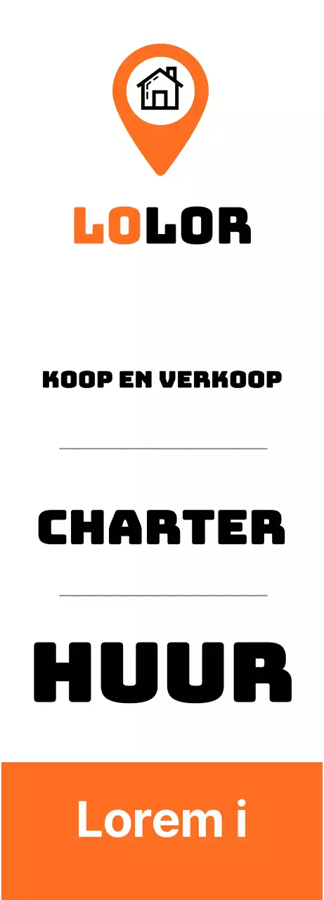 Promoot je woning in zwart en oranje