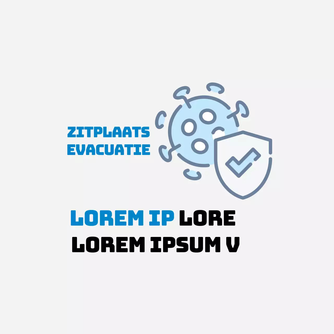 Blauwe illustratie nette corona