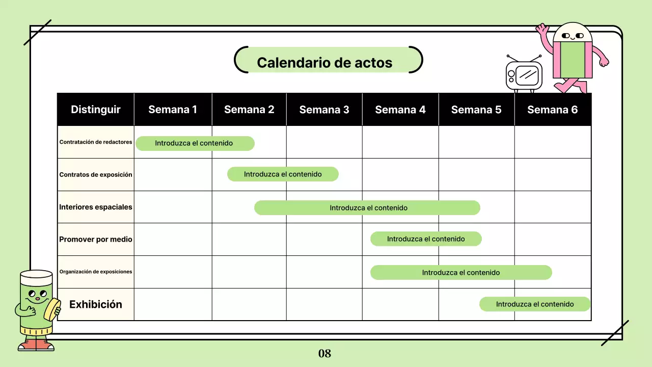 Propuesta de exposición infantil con ilustraciones coloristas, sencillas y simpáticas