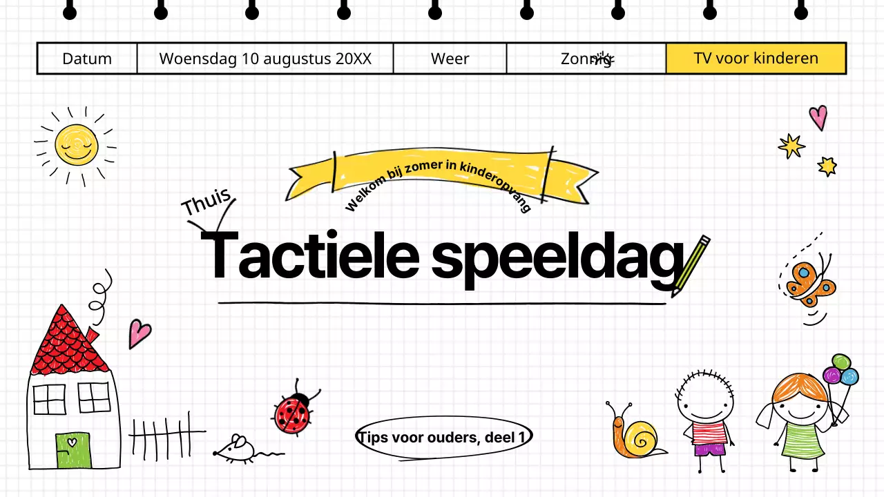 Tactiel spelonderwijs voor kinderen met een schattig dagboekconcept YouTubeThumbnail