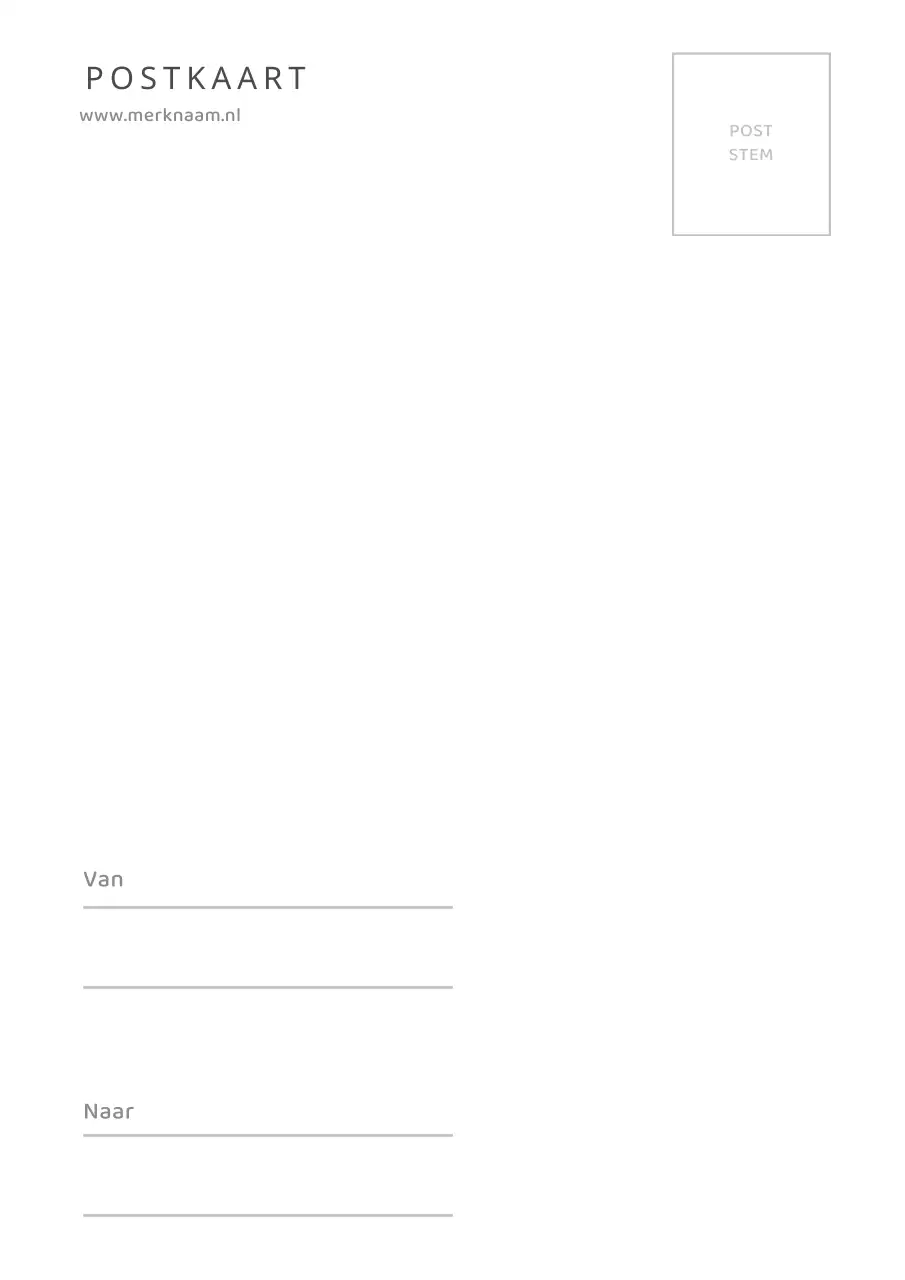 Eenvoudige Postkaart Ontwerp Poster met Landschapsfotografie