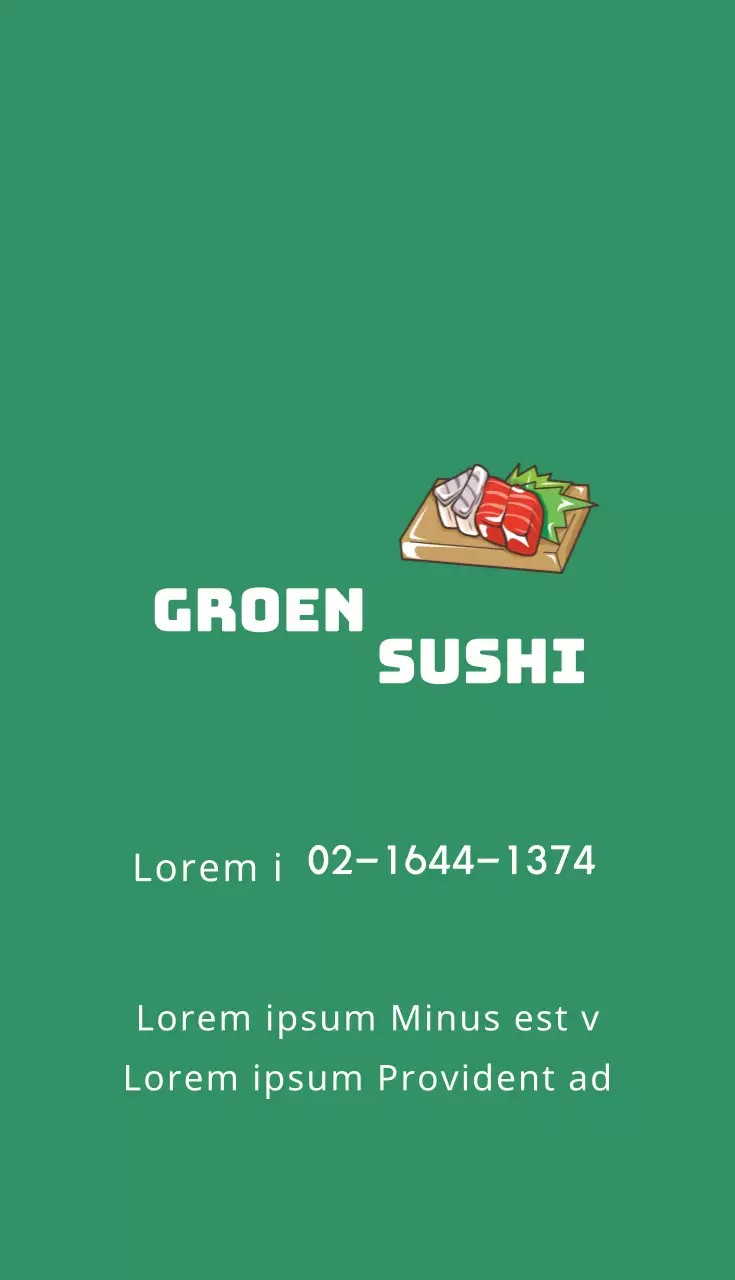 Groene sushi