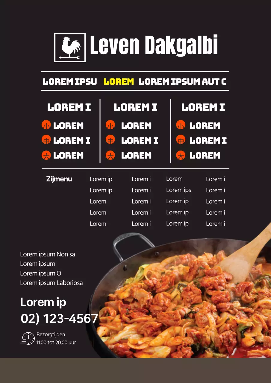 Zwart-wit fotografie Uitgelicht schoon restaurant Ramen menu
