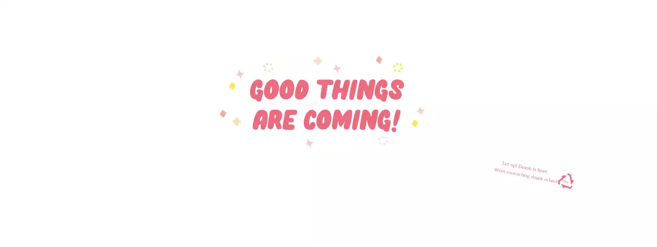 Wit roze schattige letters