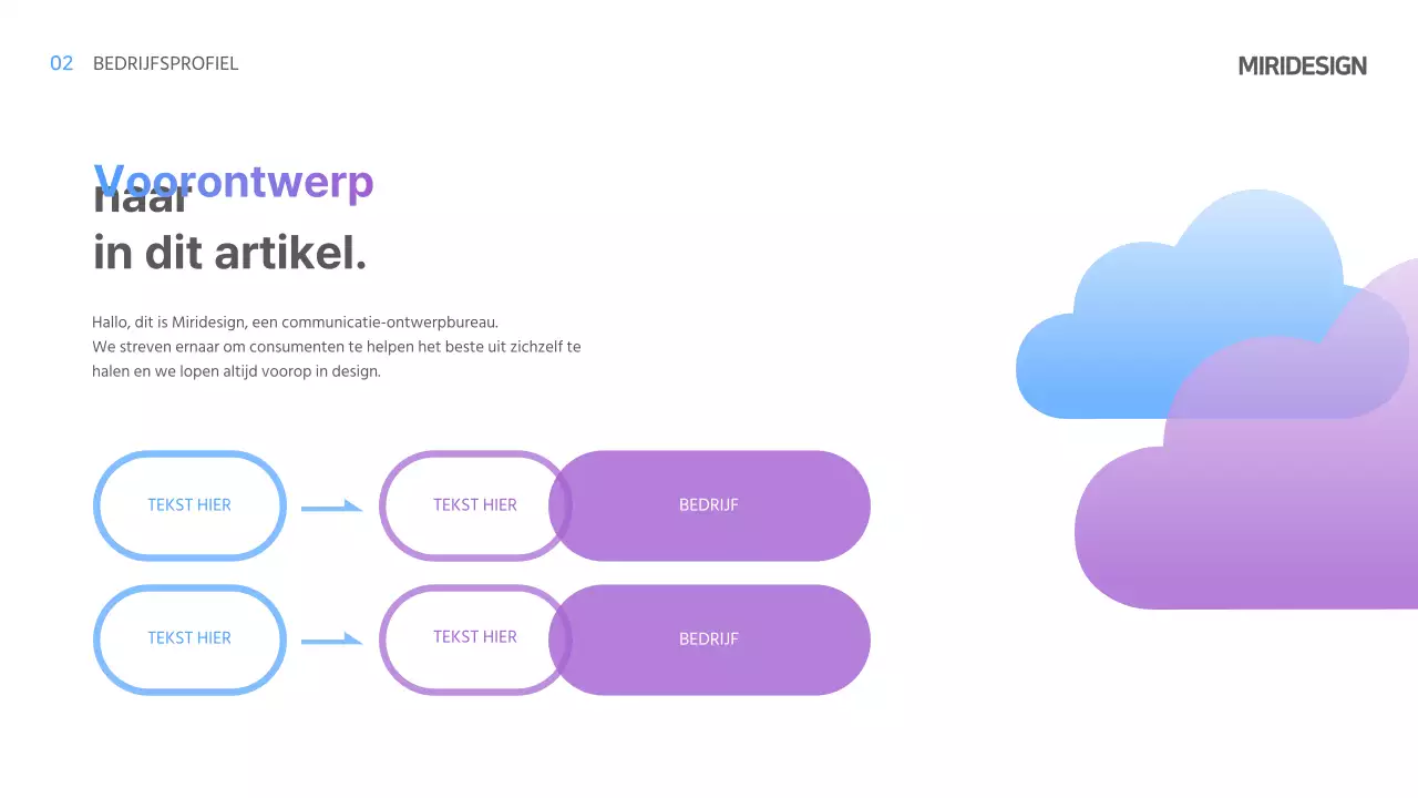 Lichtblauw Kleurverloop IR Sjabloon