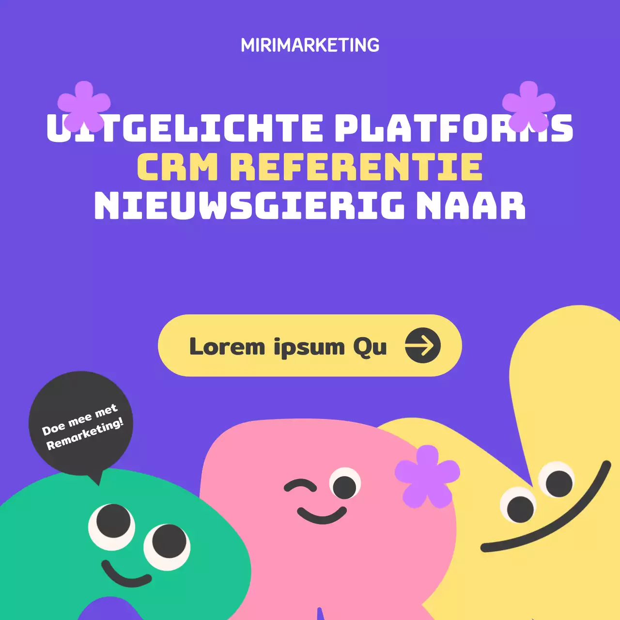 Leer over CRM-marketing met pastelkleurige baby's en schattige alfabetfiguren