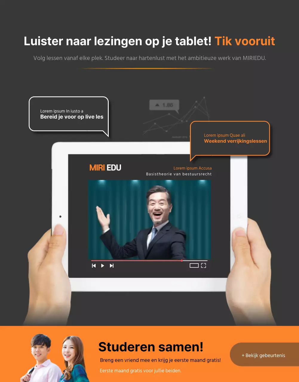 Met vlag en wimpel geslaagd