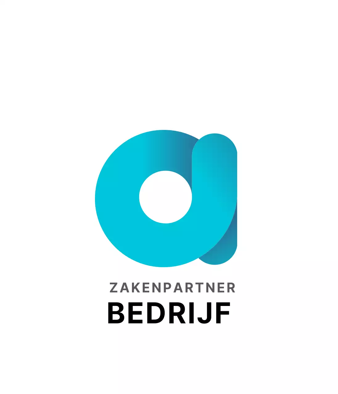 Witblauw bedrijfslogo