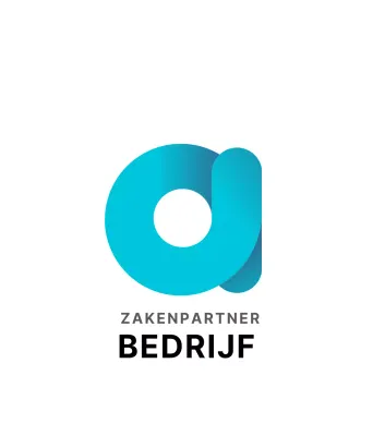 Witblauw bedrijfslogo