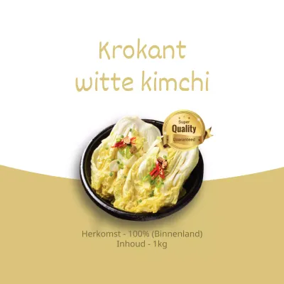 Krokante witte kimchi