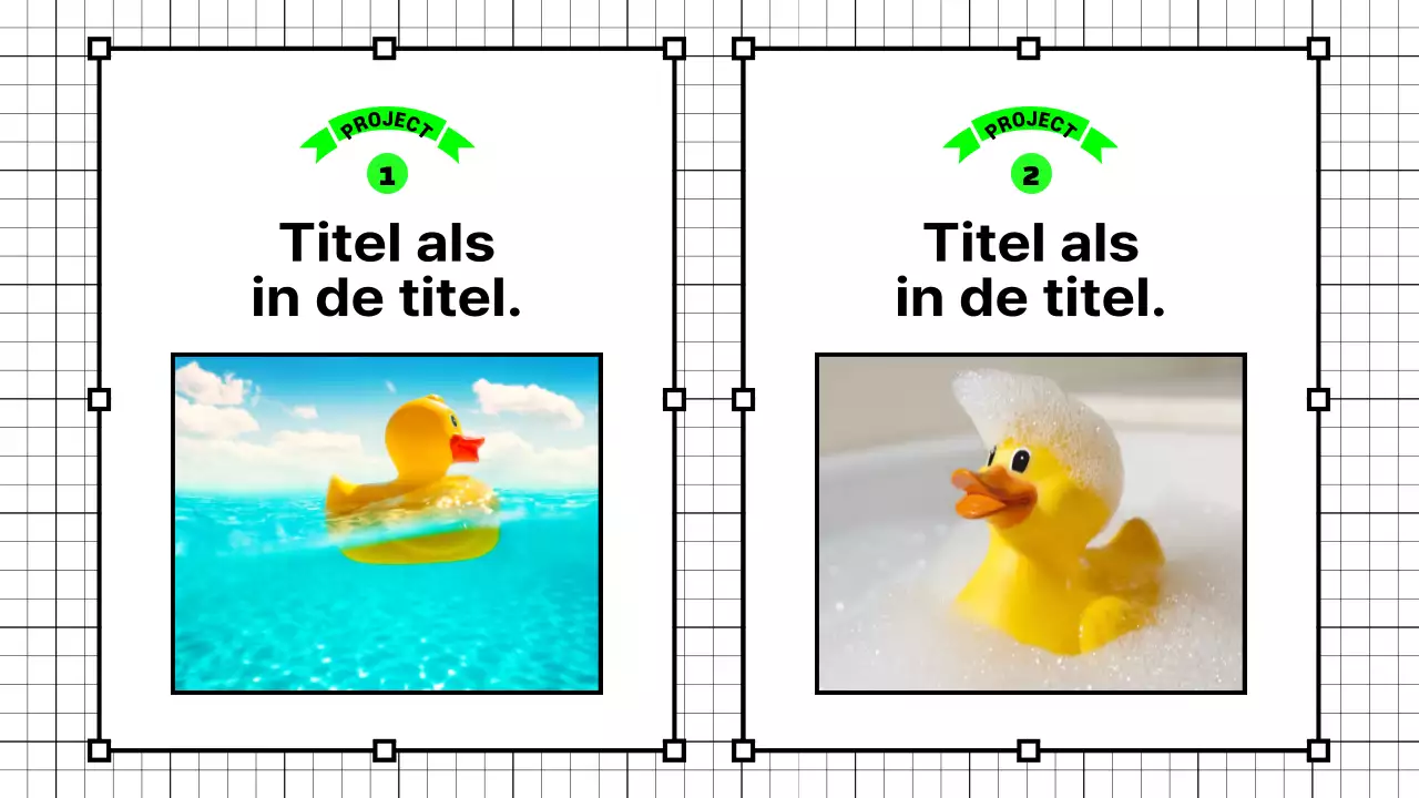 Een leuke conceptagenda in zwart en neonkleuren