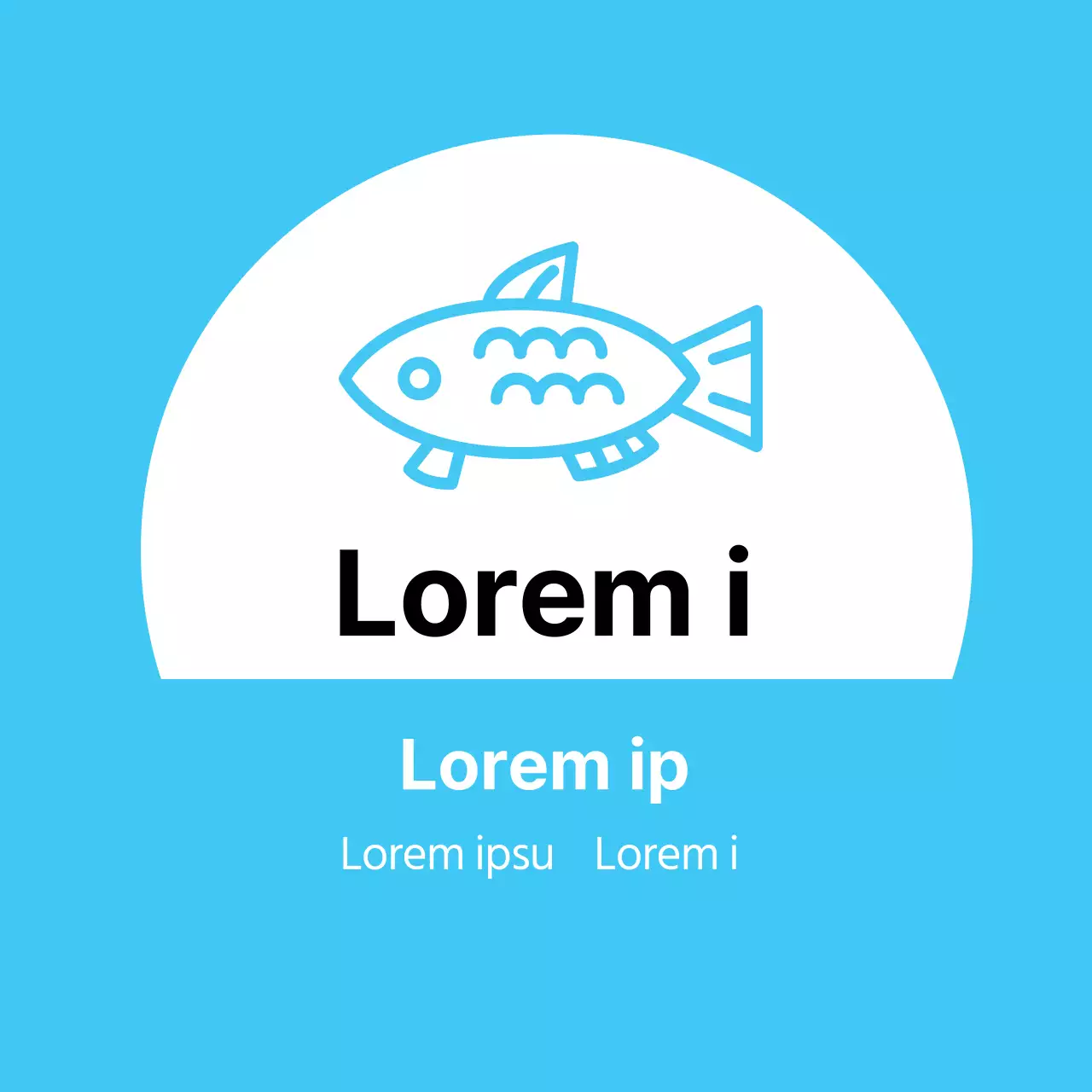 Blauwe illustratie schoon restaurant tonijn kimbap promotioneel label