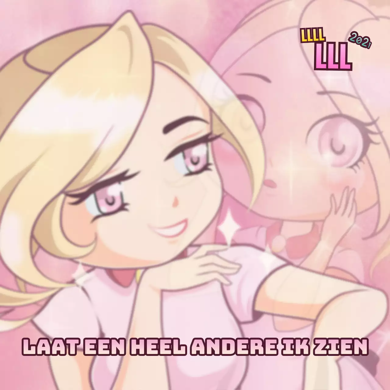 Nieuwjaarsmms met een geanimeerd concept