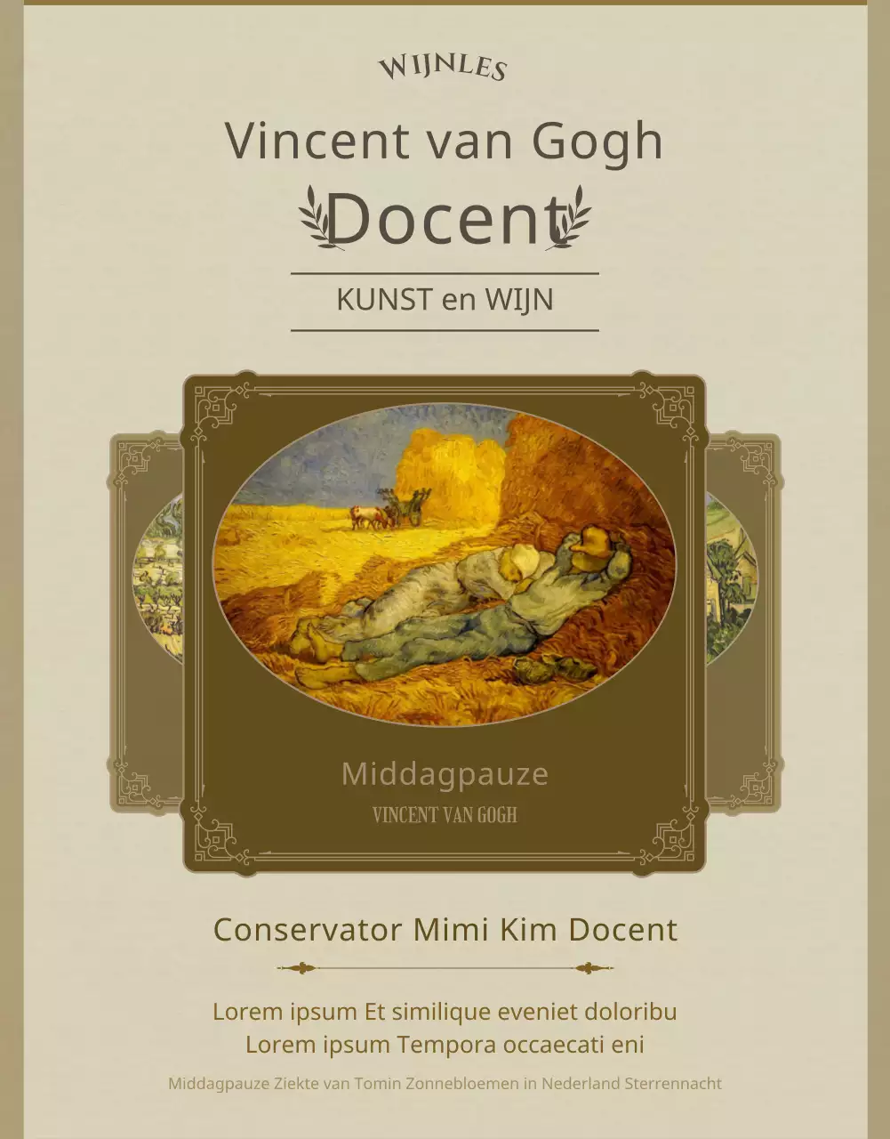 Een gids voor beige, vintage-geïnspireerde wijn en kunstlessen