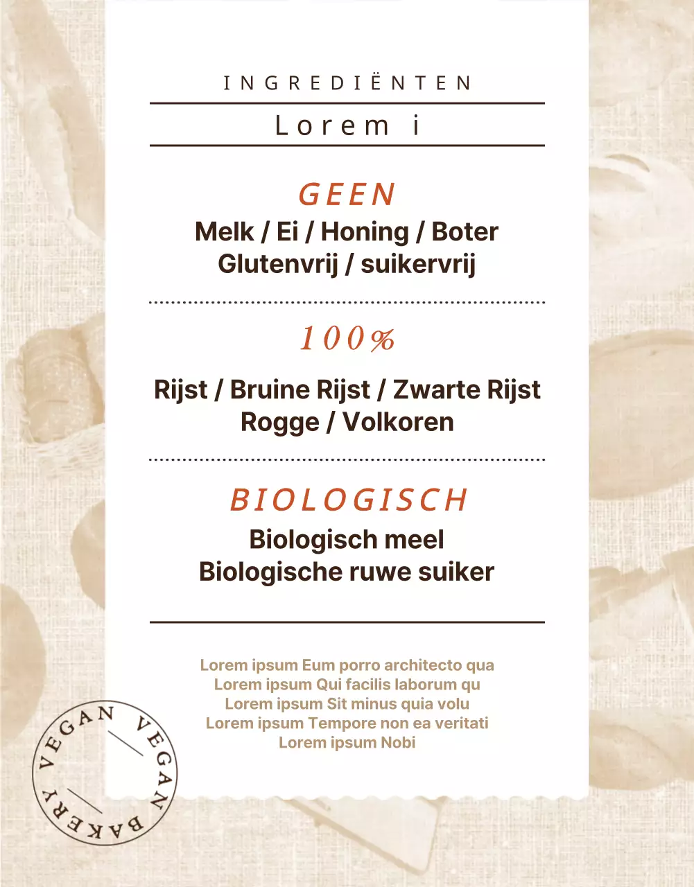 Veganistische bakkerijen