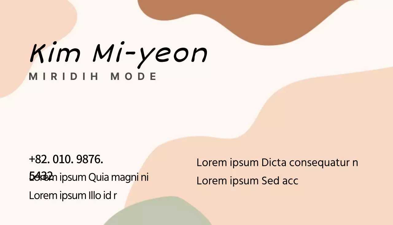 Fashion visitekaartjes